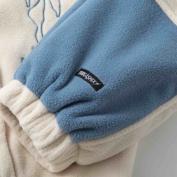 Толстовка Turbo fleece бежевый/синий - фото 8