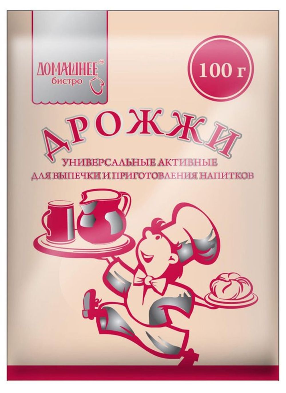 Дрожжи сухие активные пакет ДОМ.БИСТРО 100*10
