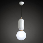 Pendant design lamp Aballs  by Parachilna (White,  D30)
