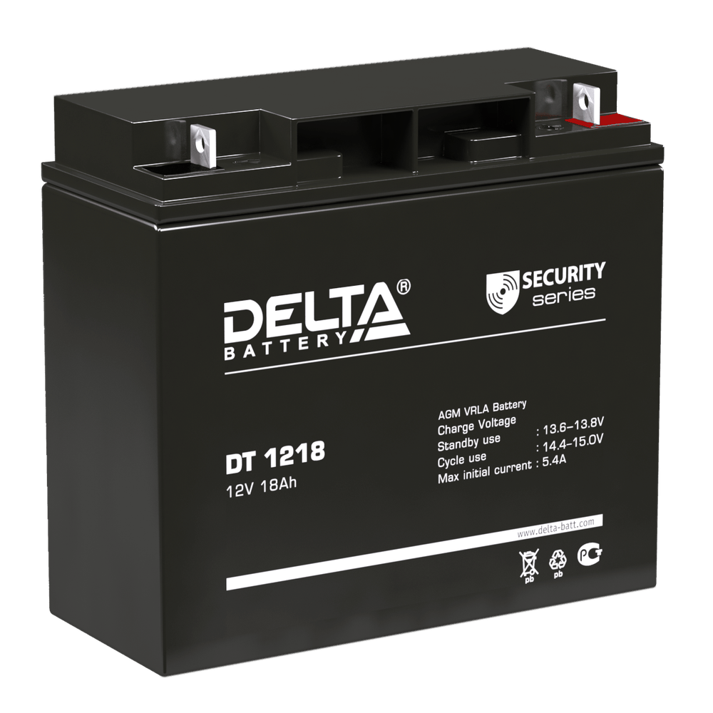 Аккумулятор DELTA DT 1218 - AGM ( 12В / 18Ач ) Аккумулятор DELTA DT 1218 - AGM ( 12В / 18Ач )