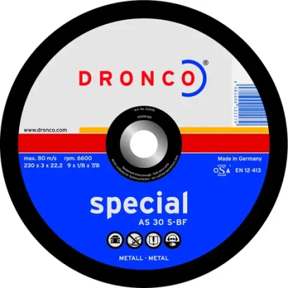 Абразивный отрезной диск AS 30 S 230x3 Dronco 1233115