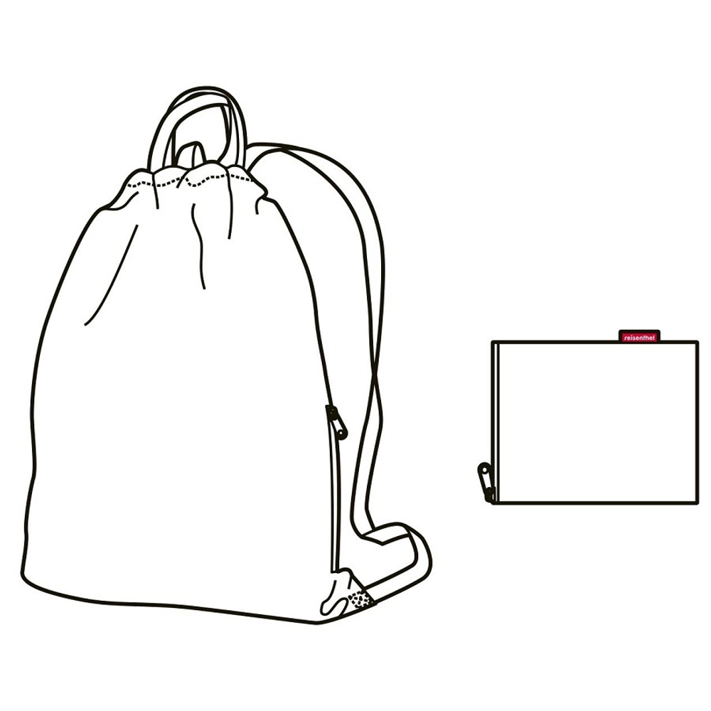 Рюкзак складной mini maxi sacpack black