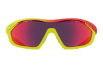 Спортивные очки с диоптриями 720armour Analog Pro / Matte Neon Yellow Green / Matte Neon Red Orange / Matte Neon Lime Green Gasket / Smoke Full Red Ti Lens