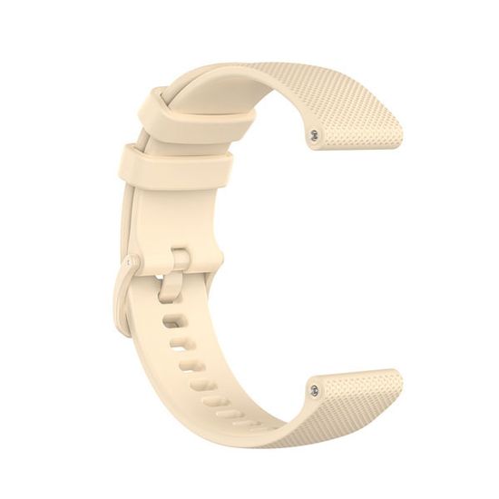 Ремешок 20 мм для Garmin Forerunner 55/245/645, Venu, Venu Sq, Venu 2 Plus, Vivoactive 3, Vivomove быстросъемный пряжка в цвет (Quick Release), кремовый