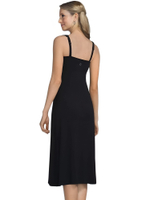 Платье Dress Midi со встроенным лифом, модал черный Amoena