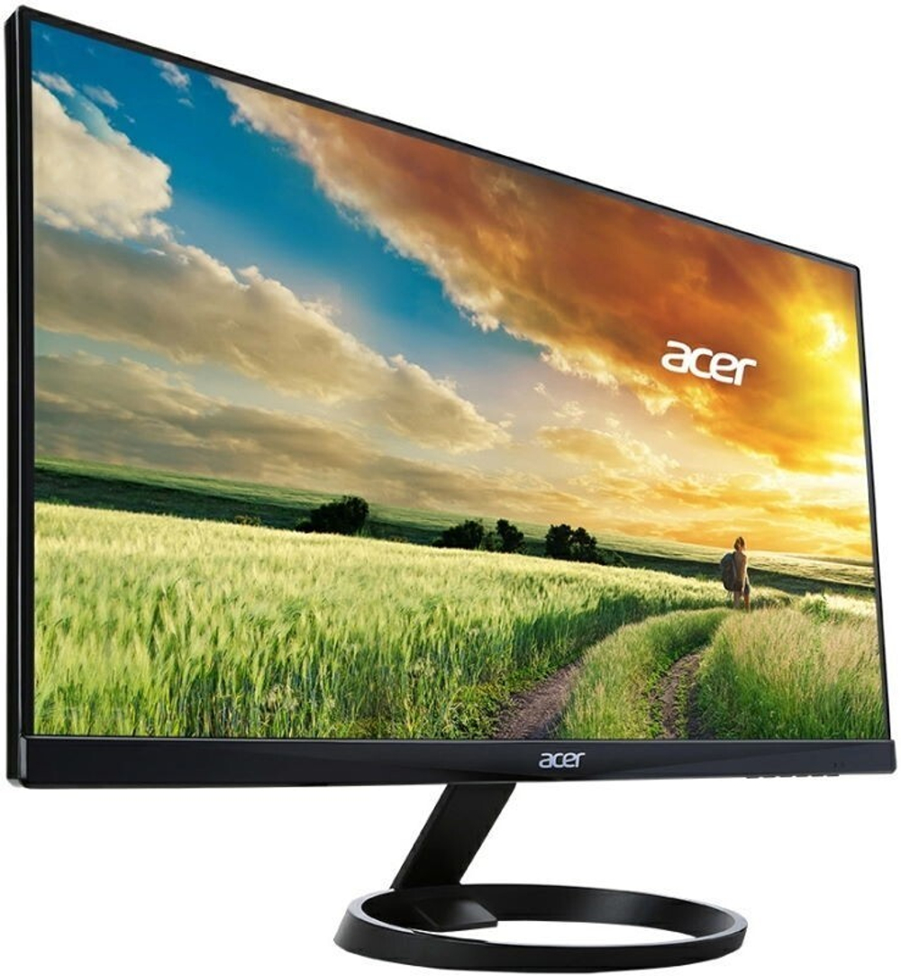 Монитор Acer - R240HYbidx, 23.8;;, 16:9, IPS, 4ms, 250cd/m², 1000:1, 1920x1080 (Full HD), VGA, 1x HDMI, 1x DP, цвет Чёрный, UM.QR0EE.026