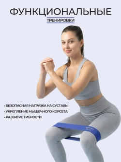 Фитнес резинки тканевые 5 шт эспандер для ног ягодиц