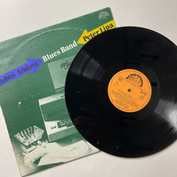 Винтажная виниловая пластинка LP Peter Lipa and Lubos Andrst Blues Band Blues Office (Чехословакия 1988)
