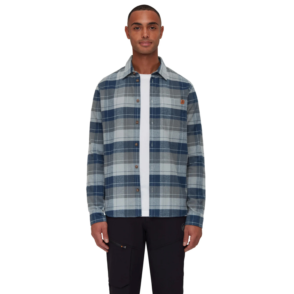 Рубашка Mammut Trovat Longsleeve Shirt Steel/Marine