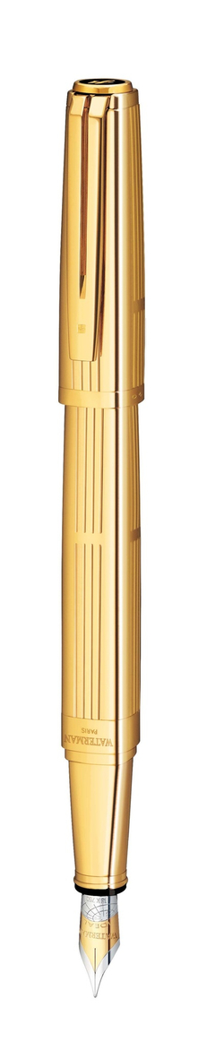 Перьевая ручка Waterman Exception Solid Gold, цвет: Gold (золото),  перо: M/F, перо: золото 18К