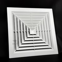 Пластиковая потолочная решётка диффузорного типа 600x600