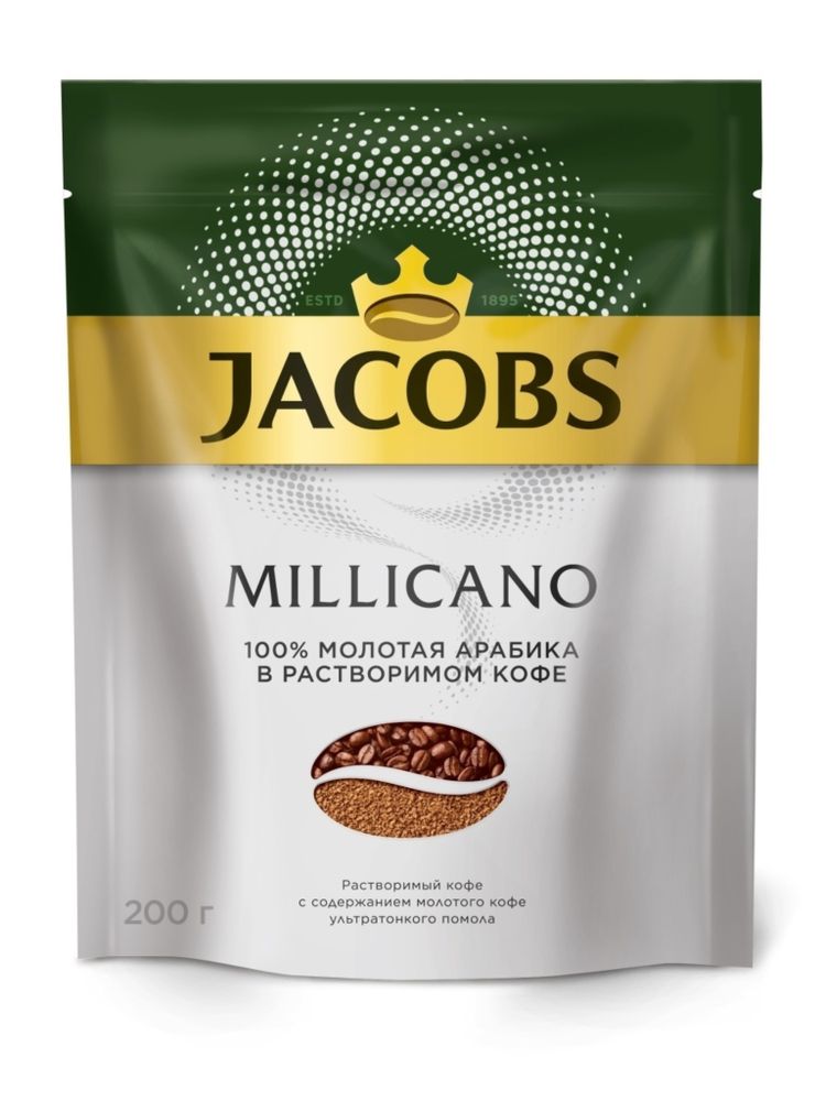 Кофе растворимый Jacobs Monarch Millicano 200 г