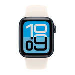Умные часы Apple Watch SE 3 (2025) GPS, 40mm, Midnight Aluminium Case with Starlight Sport Band, S/M