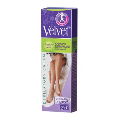 Velvet Крем для депиляции 2 в 1 смягчающий с экстрактом полевых цветов