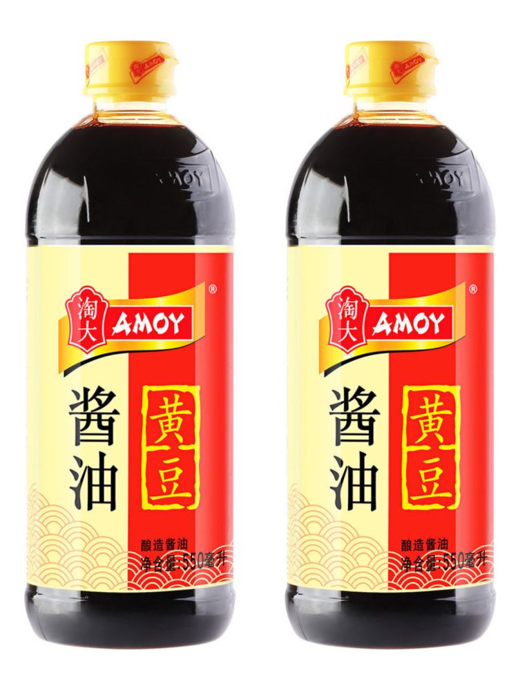 Соевый соус AMOY из жёлтых бобов 550 мл, 2 шт