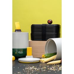 Ланч-бокс с приборами Food Time, 1 л, черный