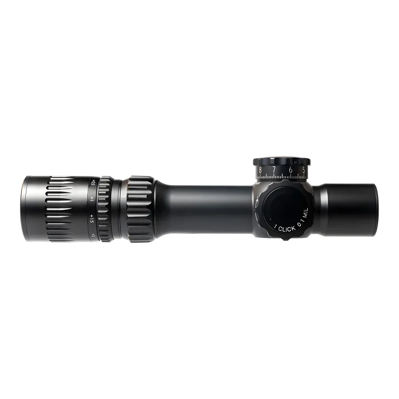 Прицел March-F 1-10x24 Shorty DR-TR1FB FFP+SFP 30мм, с кронштейном - вид справа, профиль
