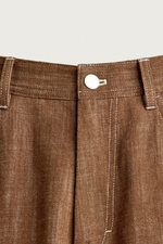 БРЮКИ RELAXED FIT С КОНТРАСТНОЙ ПРОСТРОЧКОЙ — ZARA