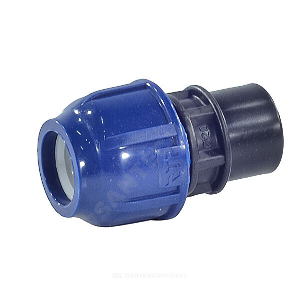 Муфта компрессионная ПЭ Дн 25х3/4" ВР Ру16 RTP (РосТурПласт) 11484