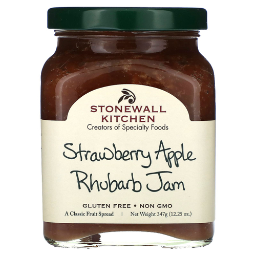 Stonewall Kitchen, джем из клубники, яблока и ревеня, 347 г (12,25 унции)
