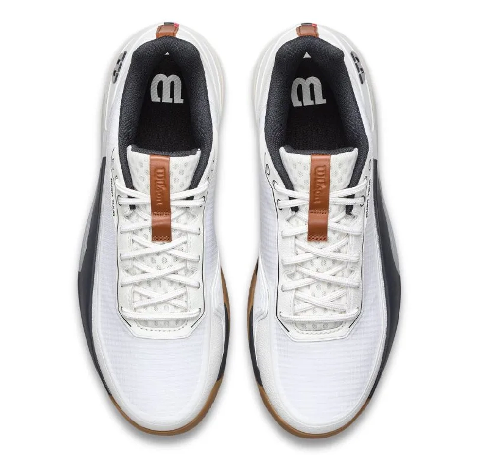 Мужские теннисные кроссовки Wilson Rush Tour 5 Clay - white/navy blazer/gum1a