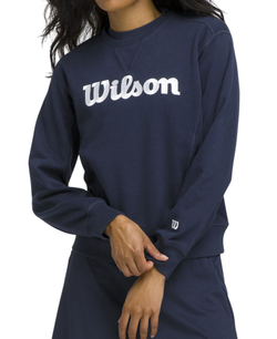 Женская теннисная толстовка Wilson Team Crewneck - classic navy