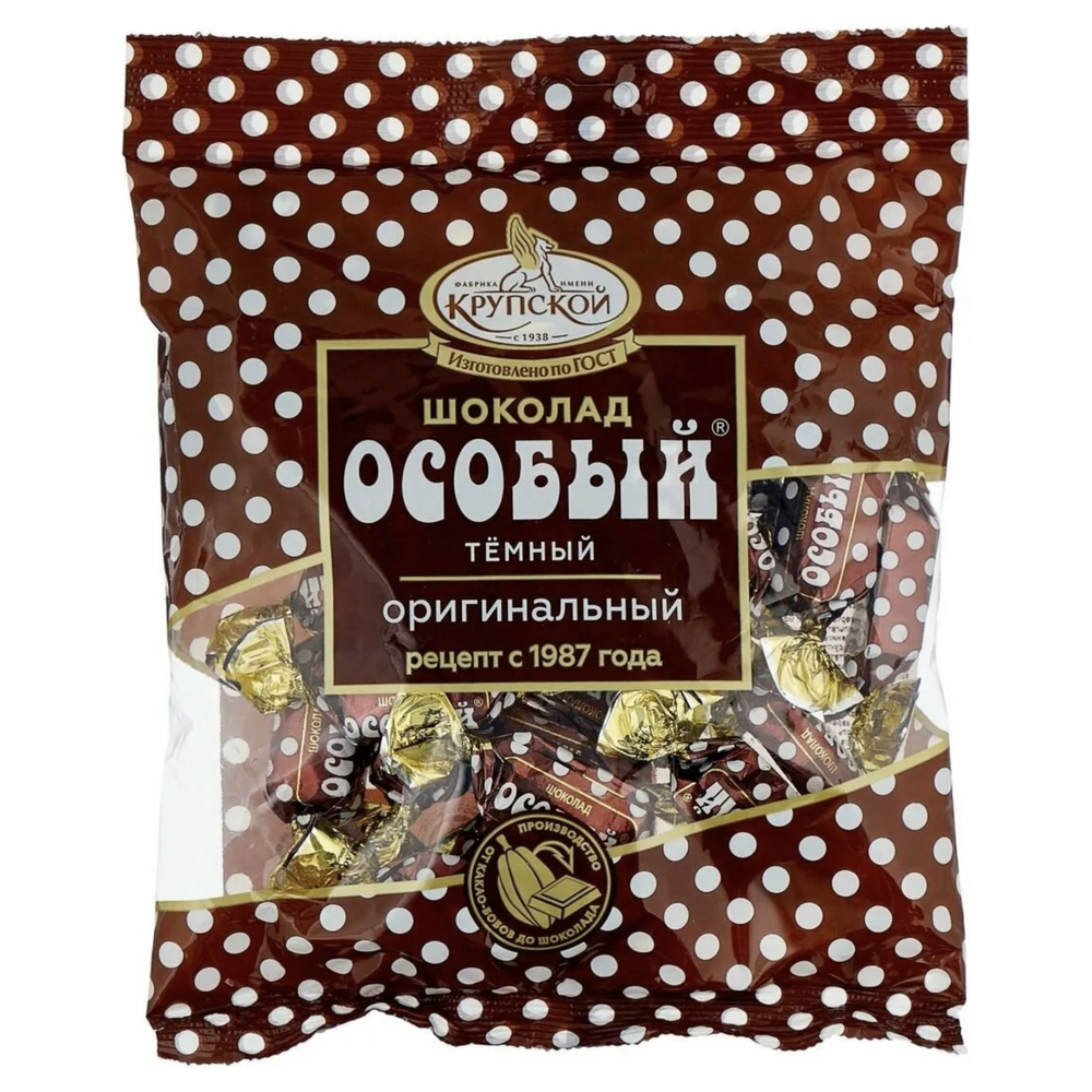 Конфеты шоколадные Особый тёмный мини фабрика им. Крупской , 1 кг