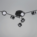10590-0.3-06 Black светильник потолочный Reluce, GX53х6