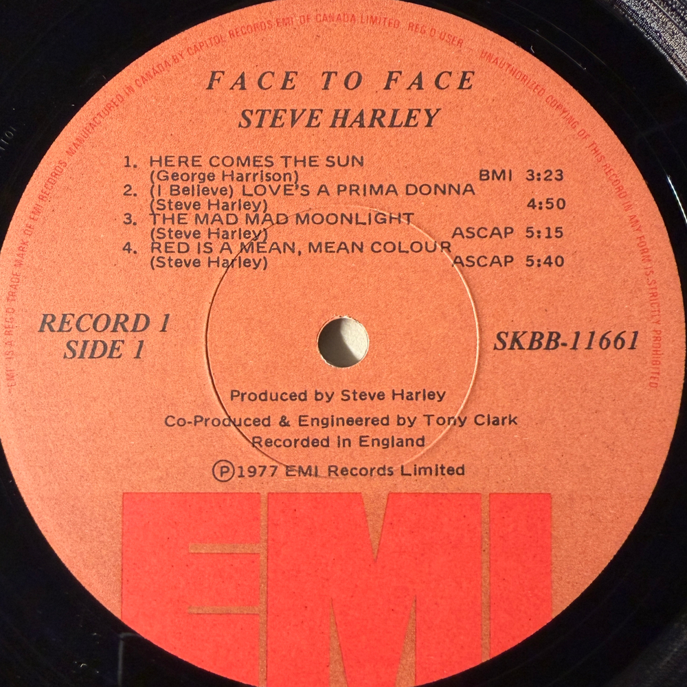 Steve Harley And Cockney Rebel ‎– Face To Face 2LP (Канада 1977г.)