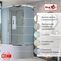 Душевая кабина AvaCan (АваКан) EM5812L с высоким поддоном, 120х80х220