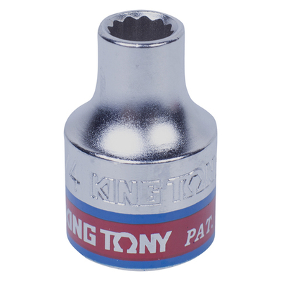 KING TONY (333008S) Головка торцевая стандартная двенадцатигранная 3/8", дюймовая 1/4"