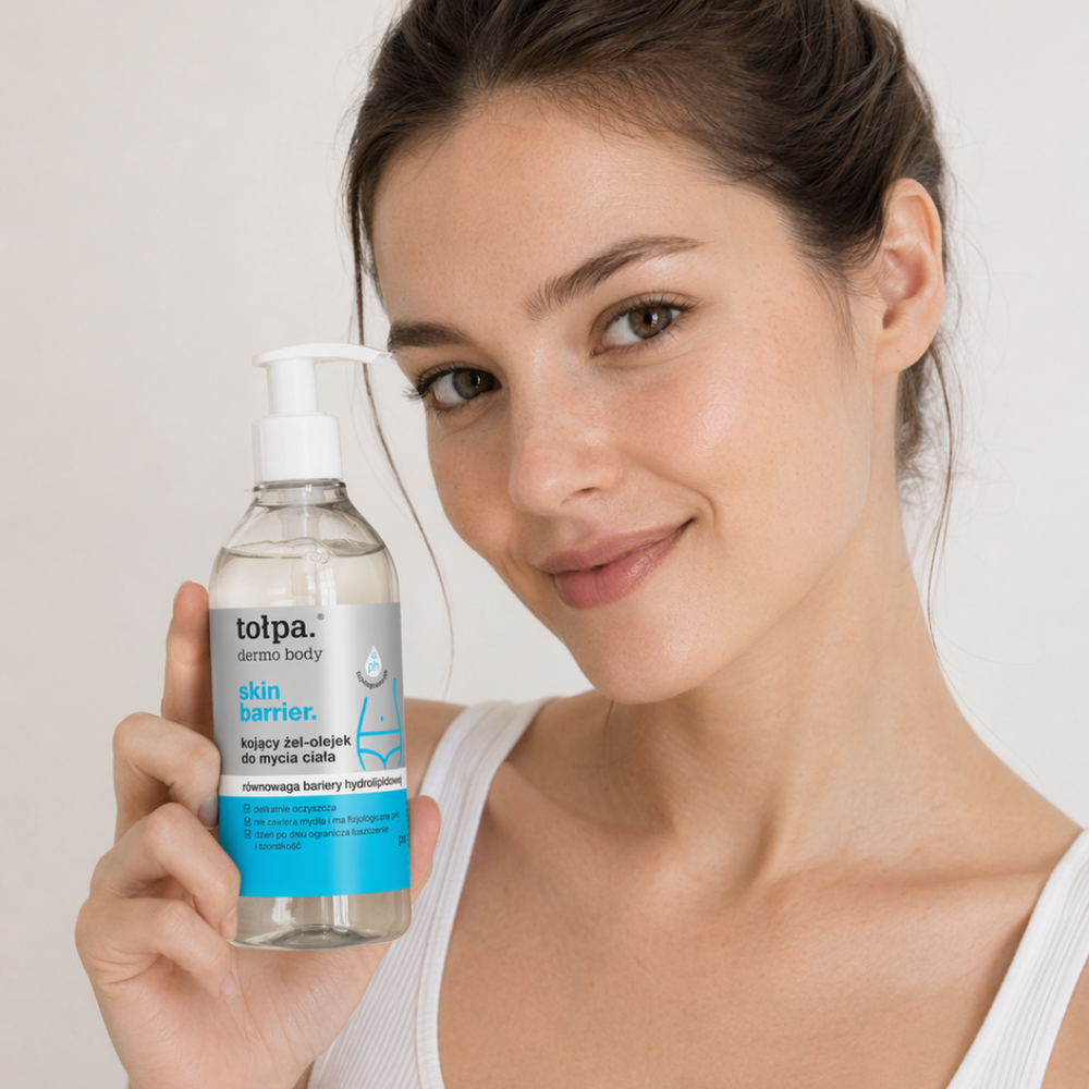 TOŁPA DERMO BODY SKIN BARRIER Успокаивающий гель для душа. Восстановление гидролипидного барьера 300 мл