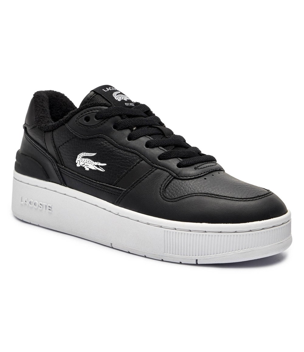 Кожаные кроссовки Lacoste - черный(748SFA0046)