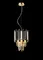 Светильник подвесной NewRgy DM50-ф250*H340(1200)SM H GOLD, 2×40 Вт, золотой