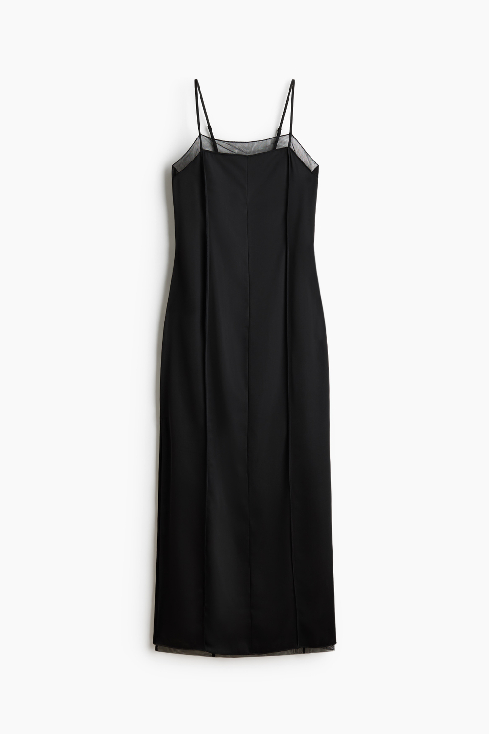 Многослойное атласное платье - H&M