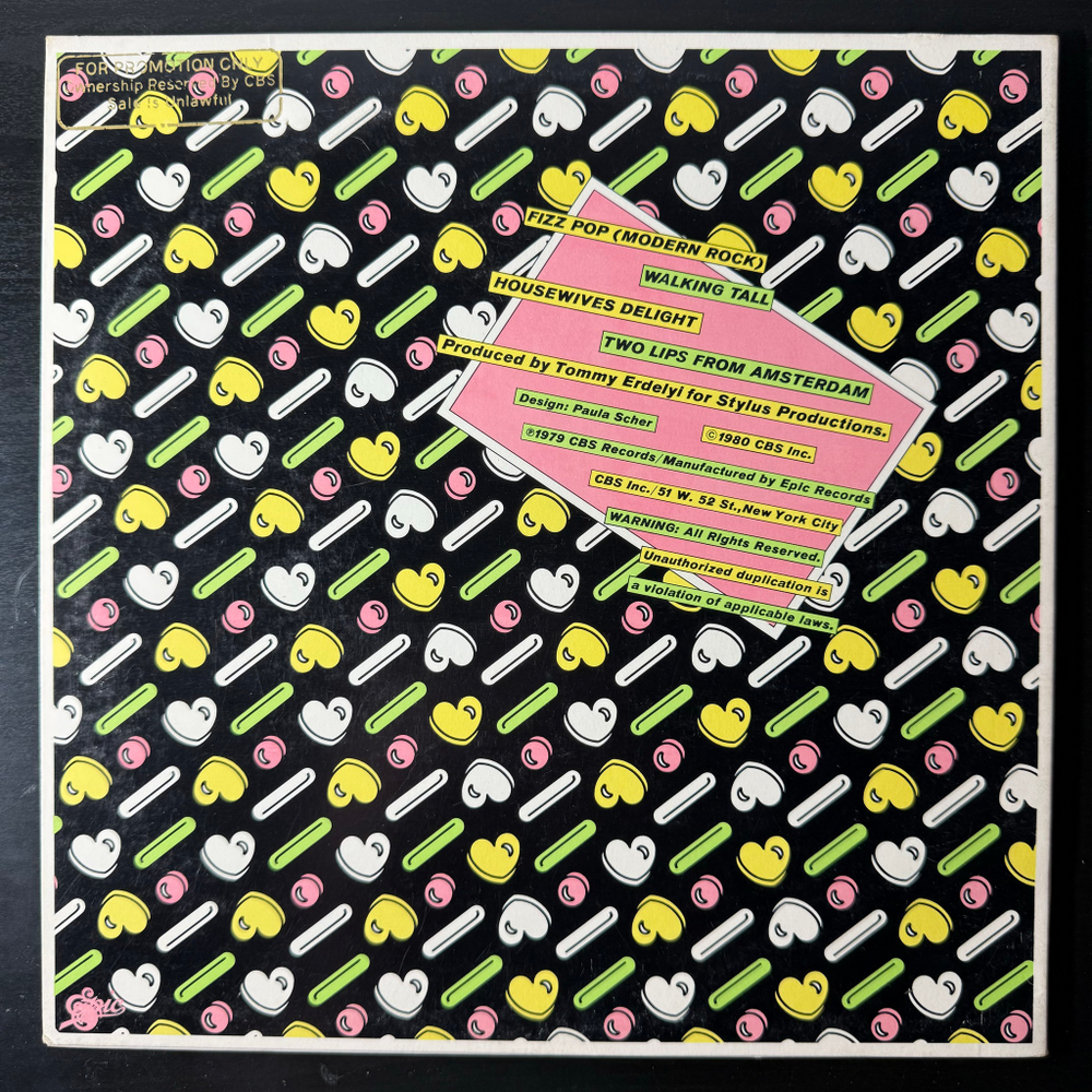 The Continentals – Fizz! Pop! Modern Rock (США 1980г.) 10"