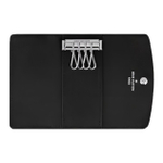 LOUIS VUITTON Cow Leather Key Pouch Women"s Black