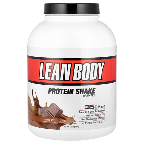 Labrada Nutrition, Lean Body, протеиновая смесь для приготовления коктейля, со вкусом шоколада, 2100 г (4,63 фунта)
