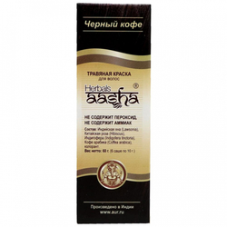 Краска для волос на основе хны черный кофе (hair dye) Aasha | Ааша 60г