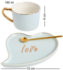 GAEM Art MUG-403/1 Чайная пара «Любовь»