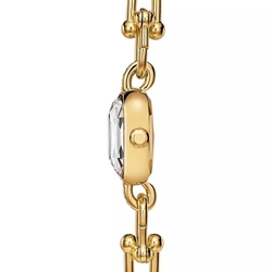 Часы - браслет из жёлтого золота 18k с бриллиантами, Tiffany ⚜️Hard Wear watch pearl