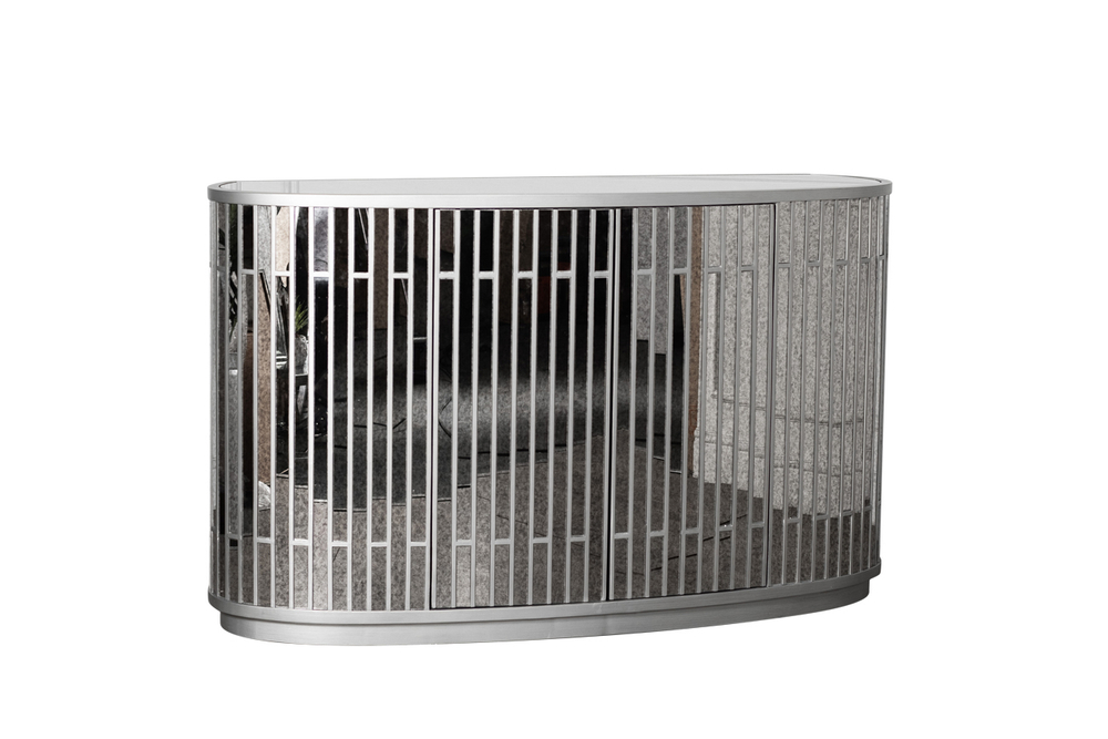 KFG040 Комод зеркальный двухдверный 152*51*92см