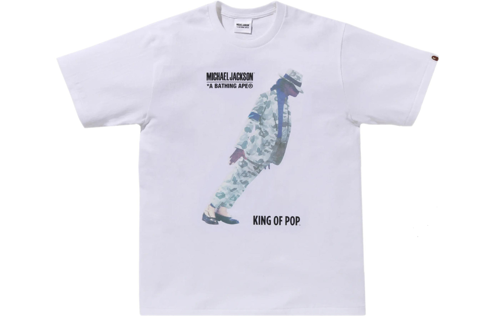 A Bathing Ape X Michael Jackson Tee белый