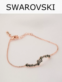 Браслет Млечный путь с серыми кристаллами Swarovski