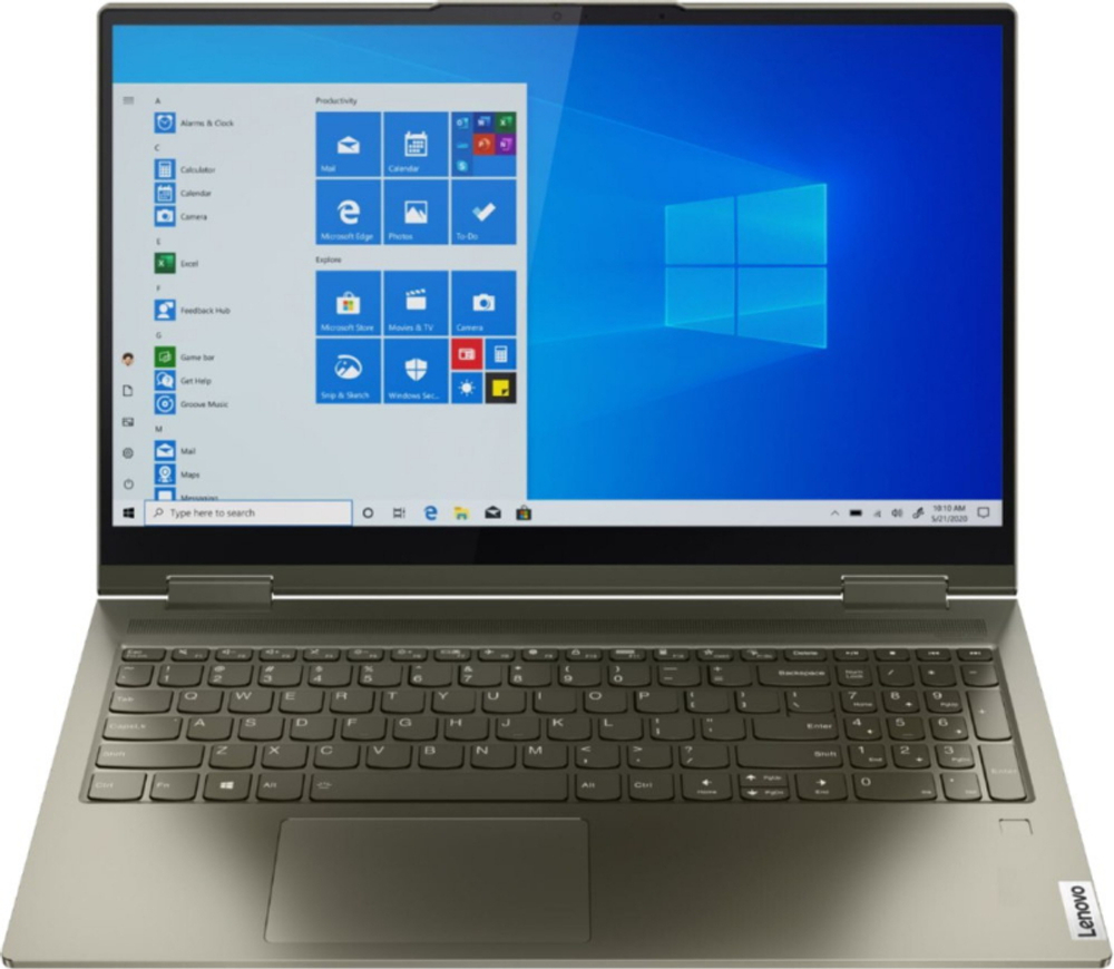 Ноутбук Lenovo Yoga 7 15ITL5 82BJ00DDRU Intel Core i7 1165G7, 2.8 GHz - 4.7 GHz, 16384 Mb, 15.6" Full HD 1920x1080, 1000 Gb SSD, DVD нет, Intel Iris Xe Graphics, Windows 11 Home, зеленый