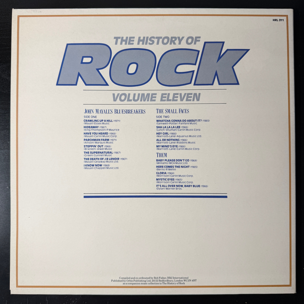 Виниловая пластинка Сборник - The History Of Rock 11 LP