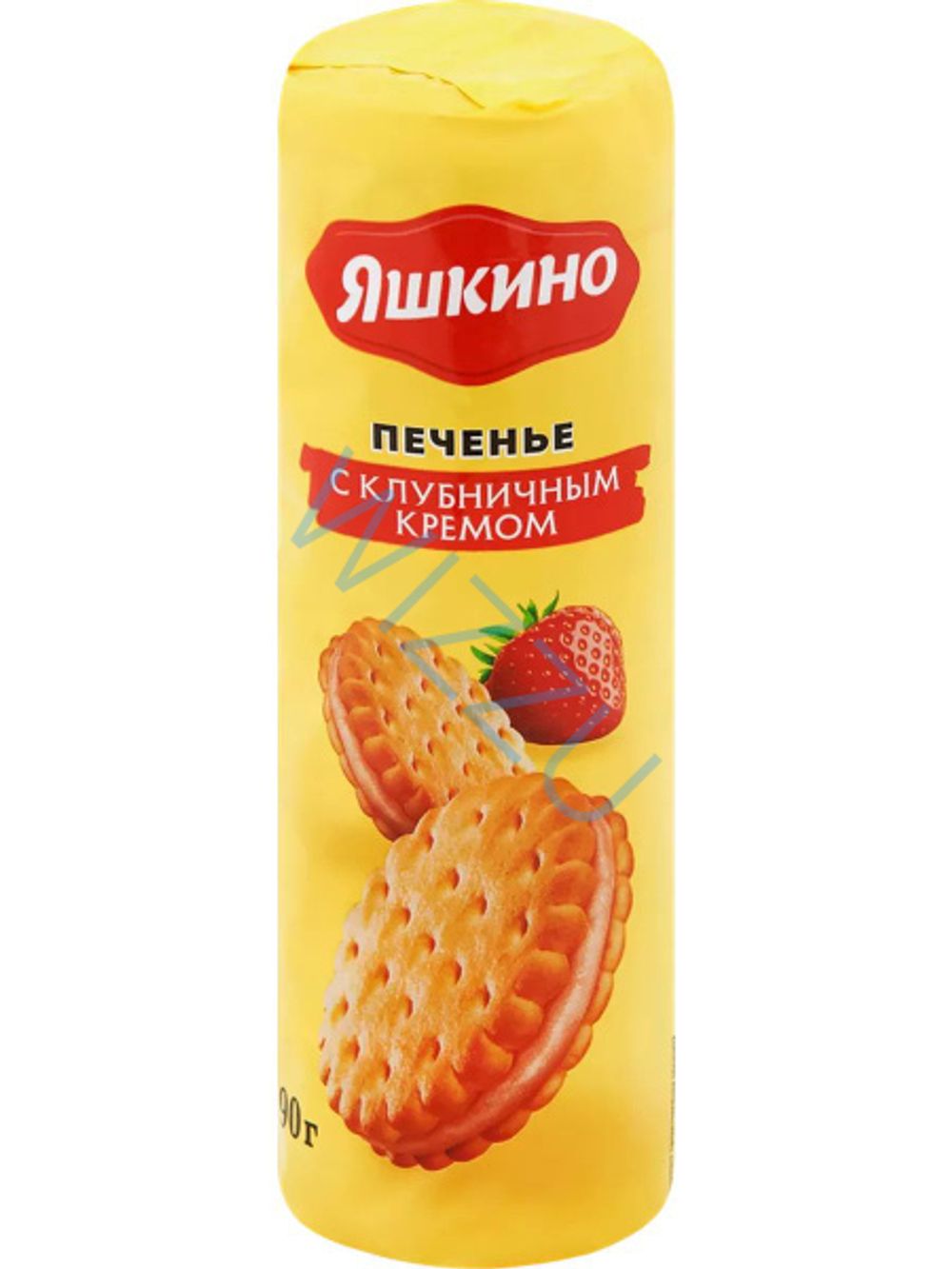 Печенье Яшкино с клубн. кремом 190 гр м/у