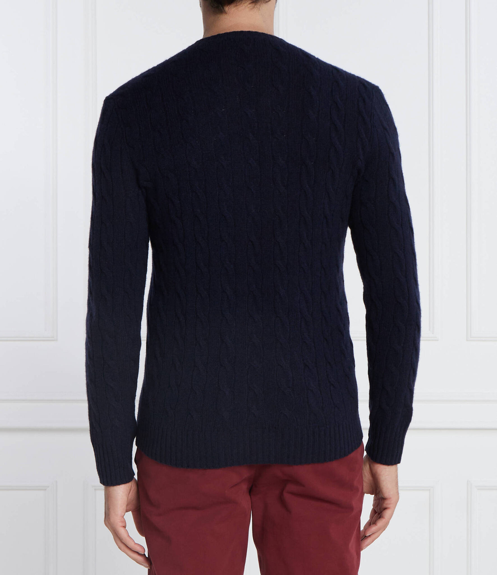 Хлопковый свитер POLO RALPH LAUREN - темно-синий(710876762)