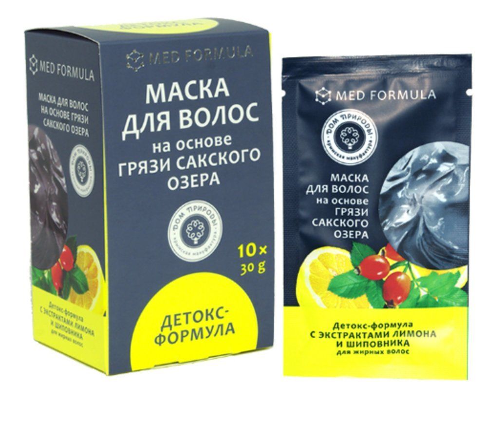 Маска для волос Детокс-формула с грязью Сакского озера 30 г — Дом Природы Маска для волос Детокс-формула с грязью Сакского озера 30 г — Дом Природы