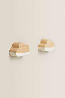 ZARA HOME МЕБЕЛЬНАЯ РУЧКА В ФОРМЕ «ОБЛАКА» (НАБОР ИЗ 2 ШТ.) КРЕМОВЫЙ